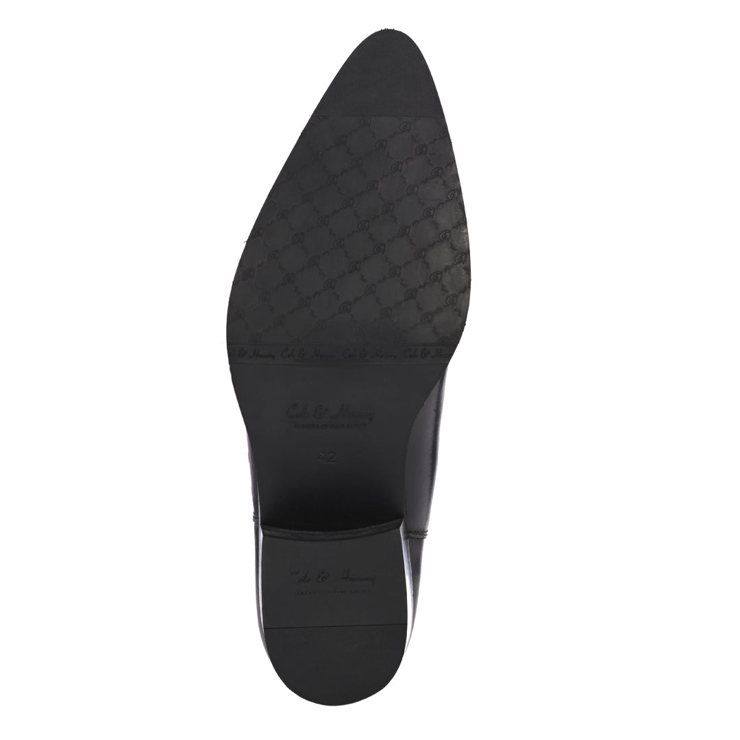 Premium Handmade Leather Black Cuban Heel Chelsea Boots