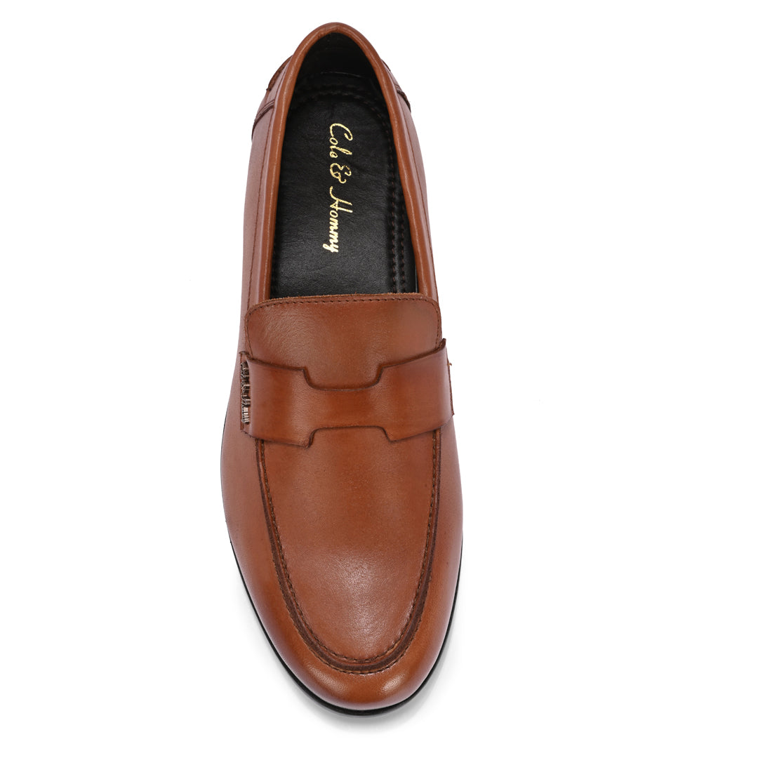 Premium Tan Leather Handmade Loafer for Men