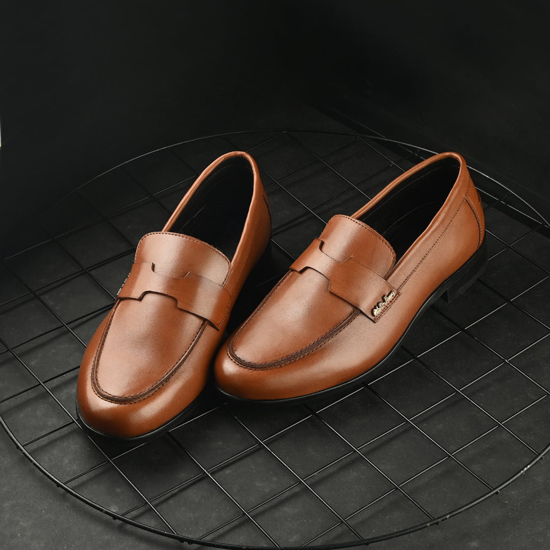 Premium Tan Leather Handmade Loafer for Men