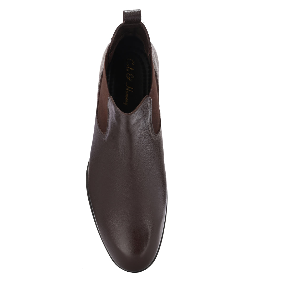 Premium Brown Leather Chelsea Boots for Men