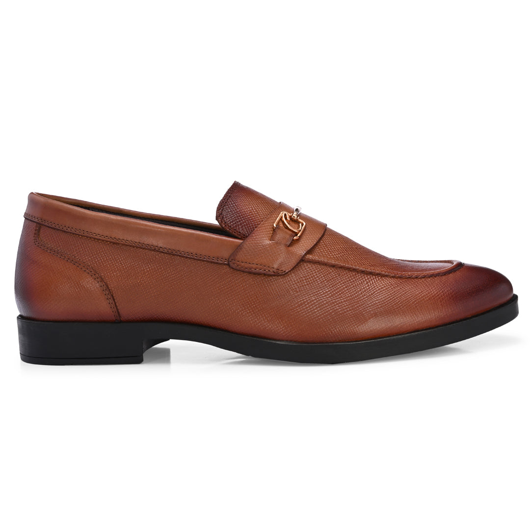 Premium Brown Formal Leather Loafers for Men