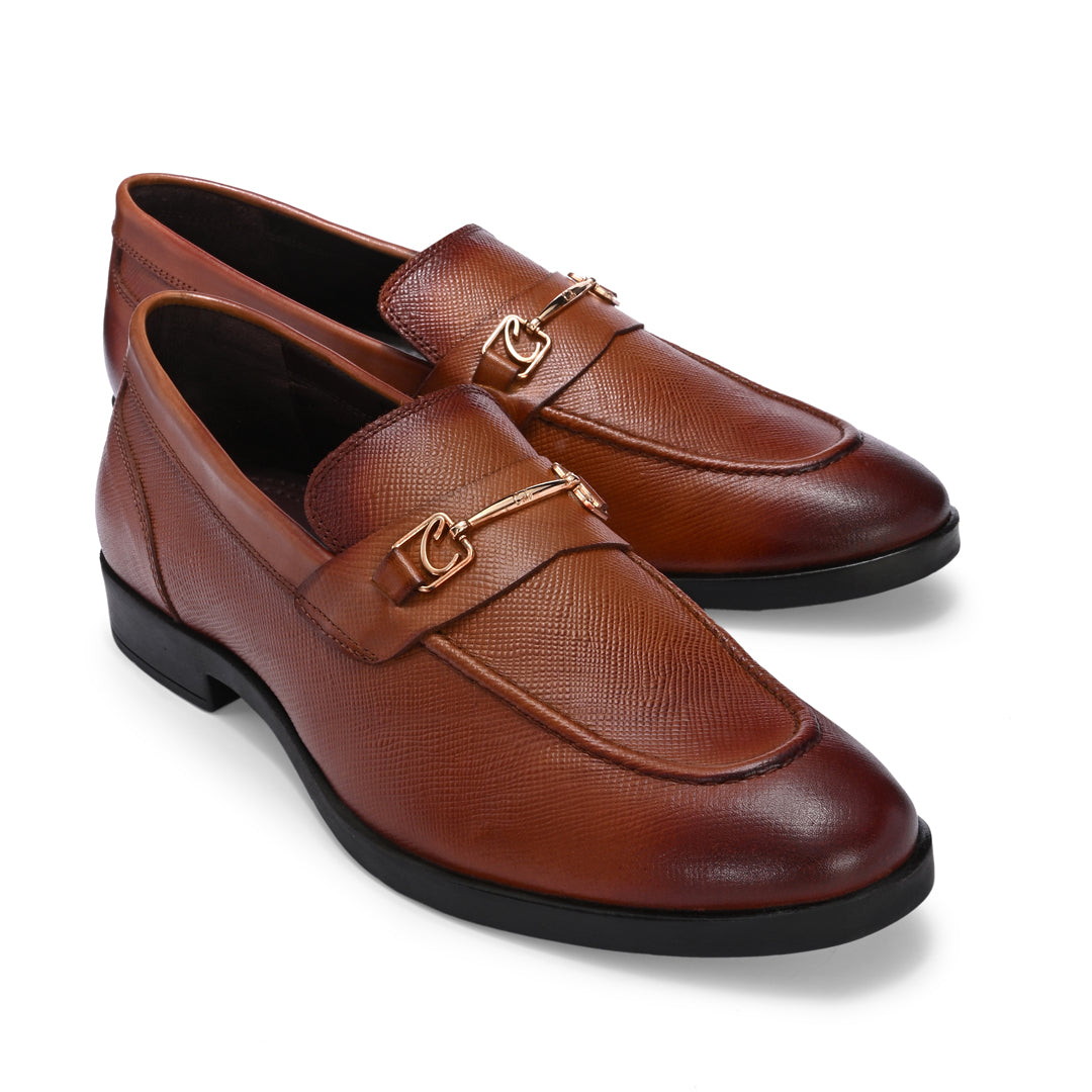 Premium Brown Formal Leather Loafers for Men