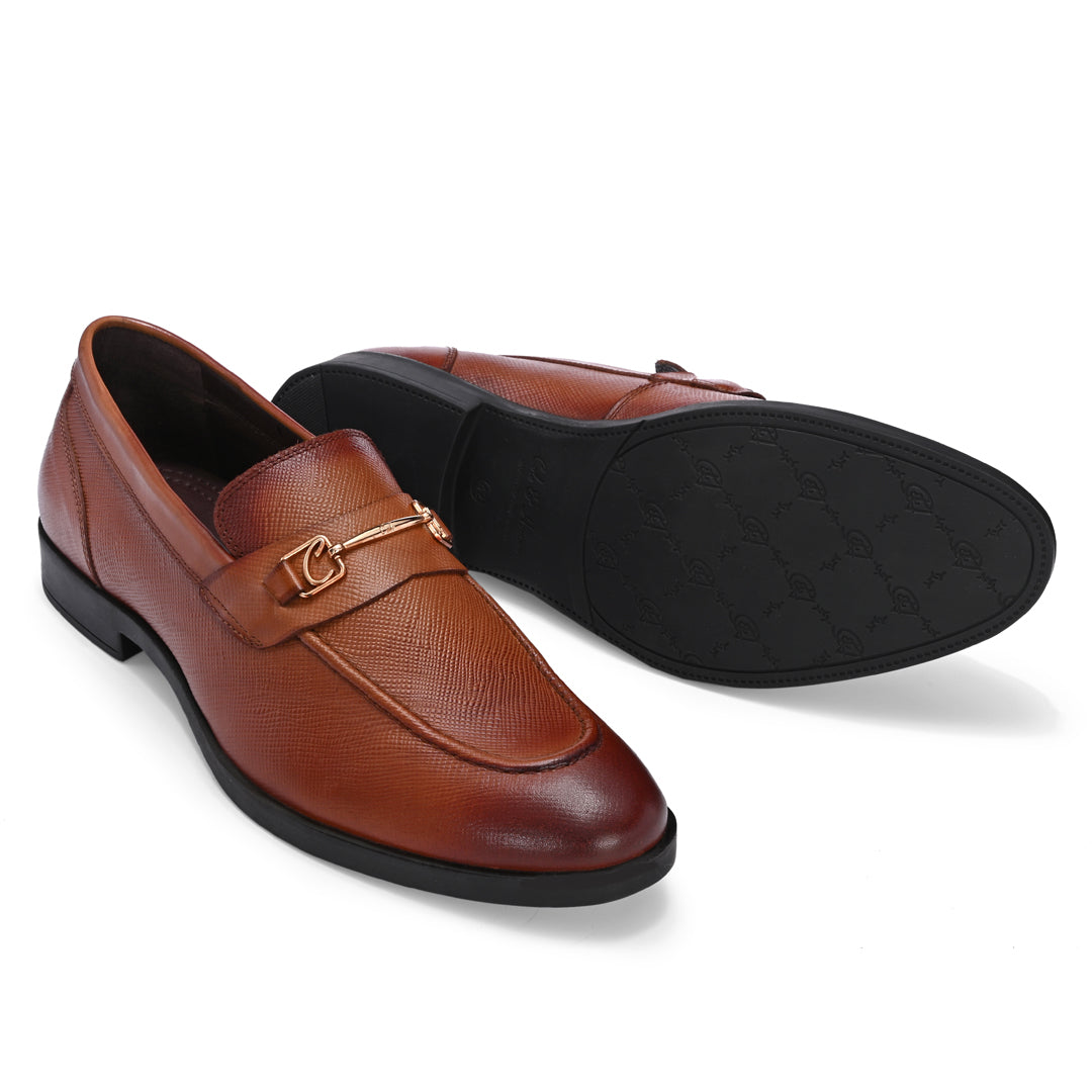 Premium Brown Formal Leather Loafers for Men
