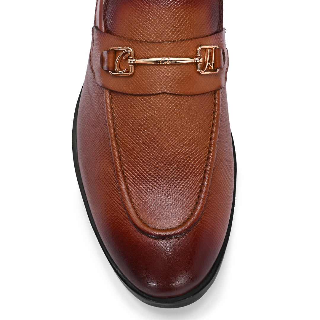 Premium Brown Formal Leather Loafers for Men