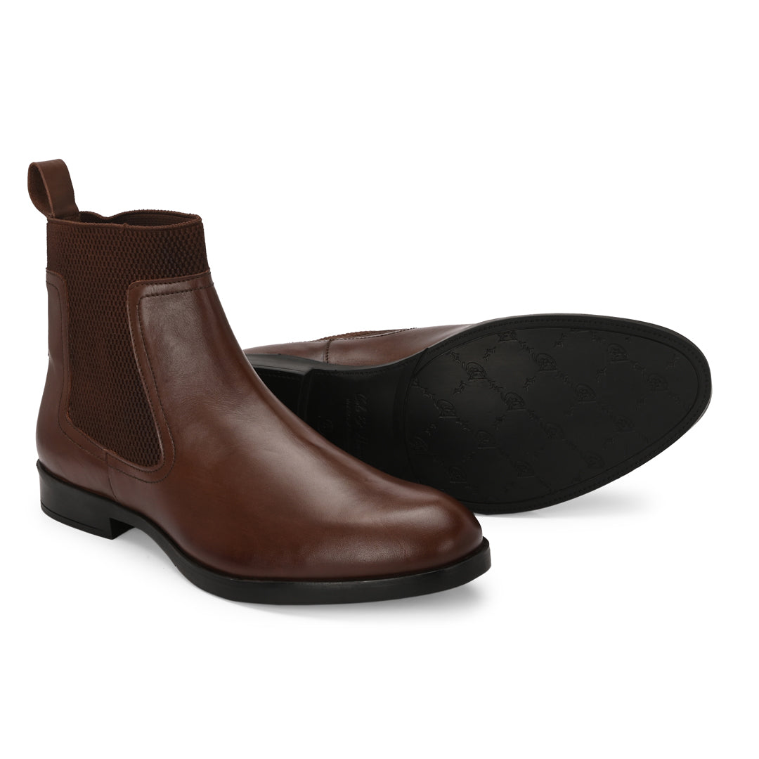 Premium Brown Chelsea Boots for Men