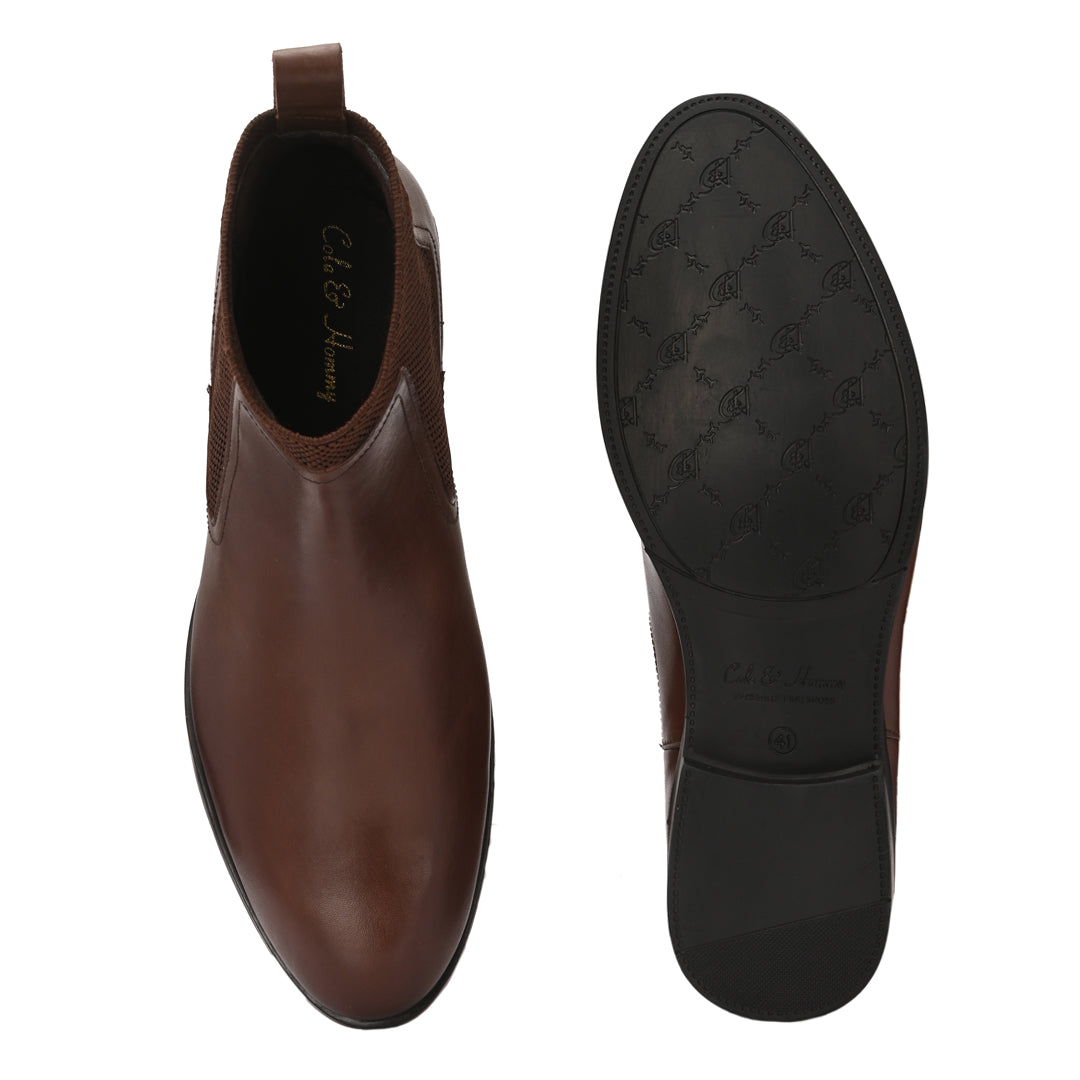 Premium Brown Chelsea Boots for Men