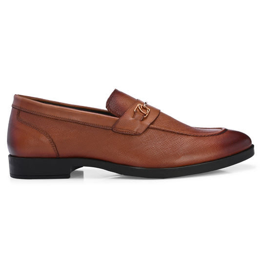 Premium Brown Formal Leather Loafers for Men