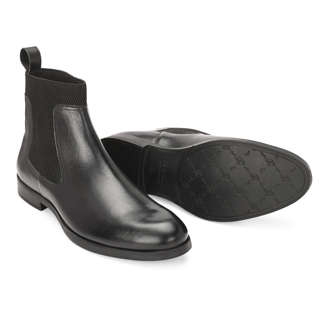 Premium Black Chelsea Boots for Men